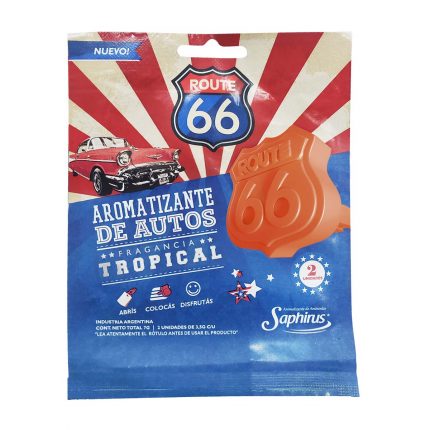 Aromatizador de auto Ruta 66 TROPICAL