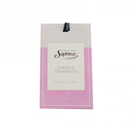 Tarjeta Aromatica ROSAS Y NEROLI x 3 un.