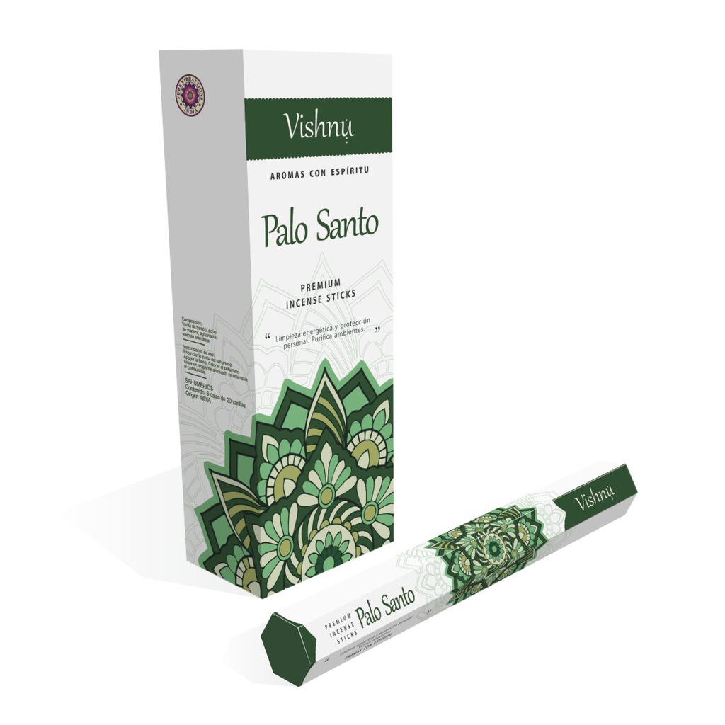 Sahumerio VISHNU PALO SANTO x 20 un.