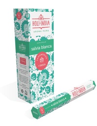 [SHI-16] Sahumerio HOLI INDIA SALVIA BLANCA x 15 un.